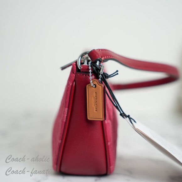 Coach CCZ48 Nolita 19 Shoulder Bag Wristlet In Signature Denim True Red NWT